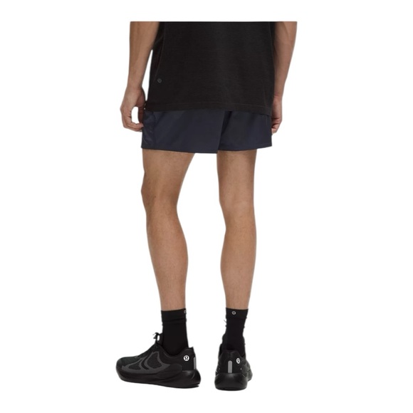 Lululemon Stretch Satin Nylon Short 5” Club Blue Size M NWT Glossy Athletic - Picture 2 of 7